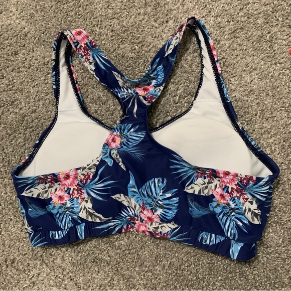 Light In The Box Racerback Floral Swim Top - Size Small - Picture 5 of 8